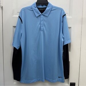 Dri-FIT Golf Polo Nike Golf Mens Large Blue LCC Country Club Logo